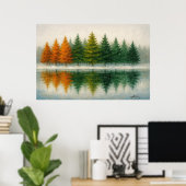 Whispers Between Seasons Landscape Poster (Heimbüro)