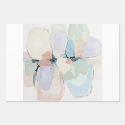 Whispers in Bloom-Abstract Floral Dream Geschenkpapier Set (Vorderseite 2)