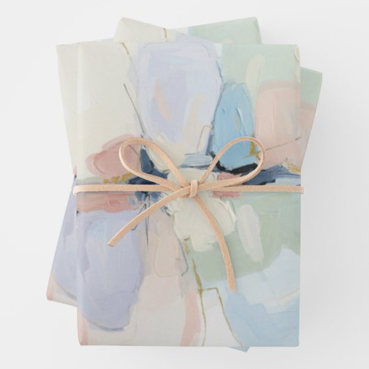 Whispers in Bloom-Abstract Floral Dream Geschenkpapier Set (Beispiel)