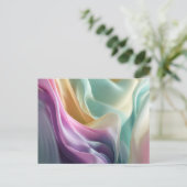 Whispers in Pastel Motion Postkarte (Stehend Vorderseite)