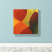 Whispers in the Web Square Color Block Leinwanddruck (Insitu (Holzboden))