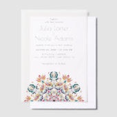 Whispers Lake Swan Lotus Blume Mandala Wedding Pergament Einladungen (Versetzt)