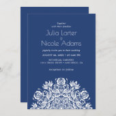 Whispers Lake Swan Lotus Flowers Mandala Wedding Einladung (Vorne/Hinten)