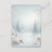 Whispers of a Winter Solstice Wedding Begleitkarte (Rückseite)