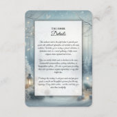 Whispers of a Winter Solstice Wedding Begleitkarte (Vorderseite)