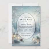 Whispers of a Winter Solstice Wedding Einladung (Vorderseite)