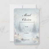 Whispers of a Winter Solstice Wedding RSVP Karte (Rückseite)