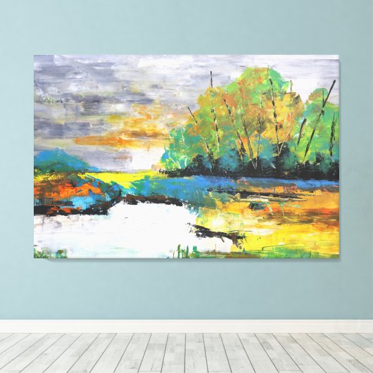 Whispers Of Autumn, Landscape Art, Leinwanddruck (Insitu (Holzboden))