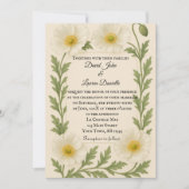 Whispers of Bloom Photo Wedding Invitation Einladung (Vorderseite)