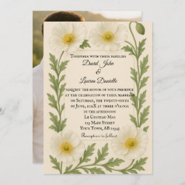Whispers of Bloom Photo Wedding Invitation Einladung