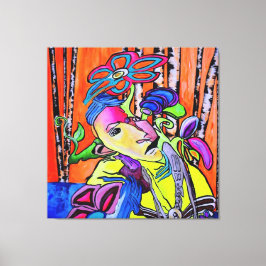 Whispers of Colors – Southwest Cubist Painting Leinwanddruck