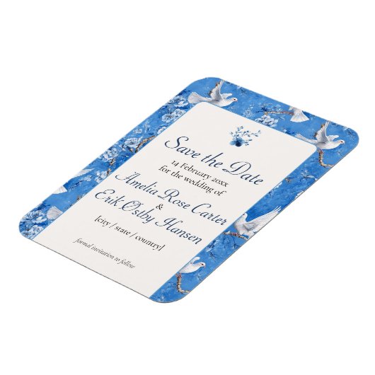 Whispers of Doves, Save the Date Magnet (Linke Seite)