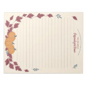 Whispers Of Fall Lined Notizblock (Vorderseite)