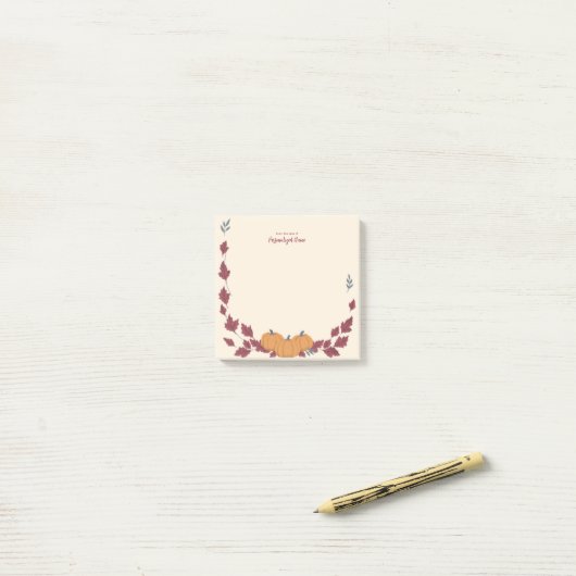 Whispers Of Fall Post-it Klebezettel (Auf Schreibtisch)