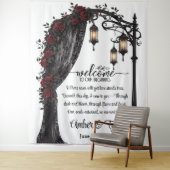 Whispers of Forever Romantic Welcome Backdrop Wandteppich (Beispiel)