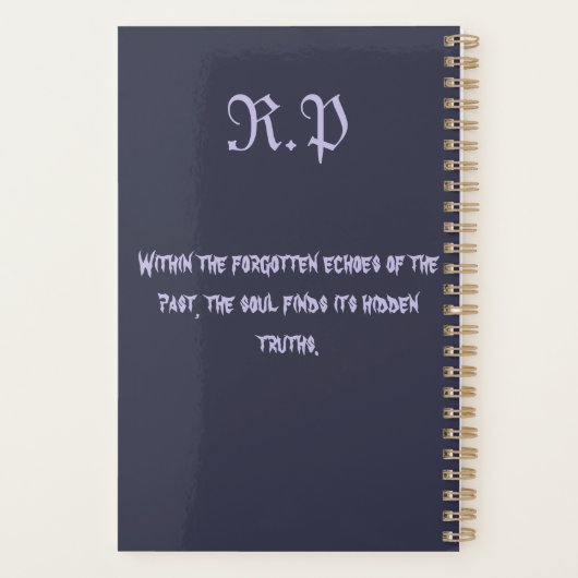 Whispers of Forgotten Shadows: Past’s Riddle Planer (Rückseite)