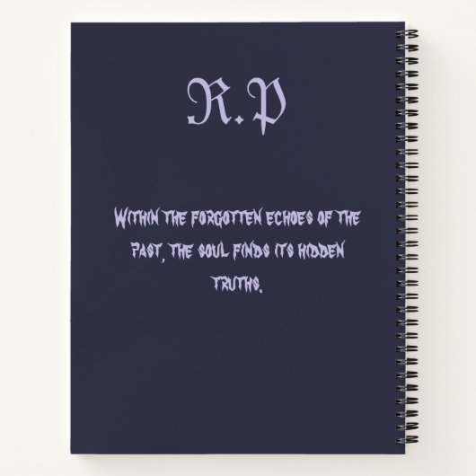 Whispers of Forgotten Shadows – Riddle of the Past Notizblock (Rückseite)