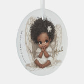 Whispers of Heaven: Angelic Innocence in Lace Ornament Aus Glas (Vorderseite Rechts)