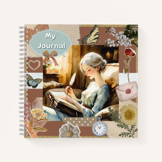Whispers of Ink Spiral Notebook Notizblock (Vorderseite)
