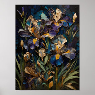 Whispers of Iris - Blume Digital Art Poster
