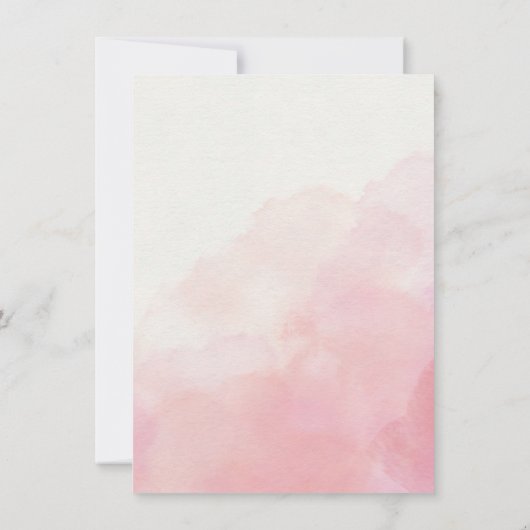 "Whispers of Joy": Eine Überraschungsdusche erwart Einladung (Rückseite)