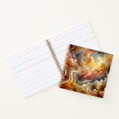  Whispers of Light Abstract Golden FlowInspiration Notizblock (Innenseite)