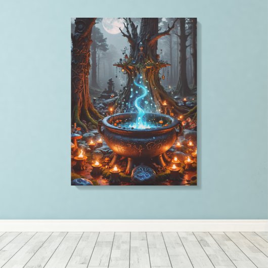 Whispers of Magic Beneath the Moon Leinwanddruck (Insitu (Holzboden))