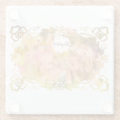 Whispers of Magic: Two Fairy Friends in a Garden Glasuntersetzer (Rückseite)