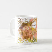 Whispers of Magic: Two Fairy Friends in a Garden Kaffeetasse (Vorderseite Links)