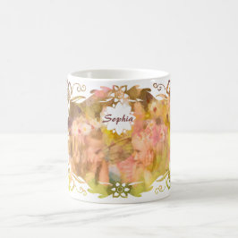 Whispers of Magic: Two Fairy Friends in a Garden Kaffeetasse