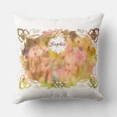 Whispers of Magic: Two Fairy Friends in a Garden Kissen (Rückseite)