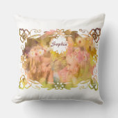 Whispers of Magic: Two Fairy Friends in a Garden Kissen (Vorderseite)