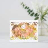 Whispers of Magic: Two Fairy Friends in a Garden Postkarte (Stehend Vorderseite)