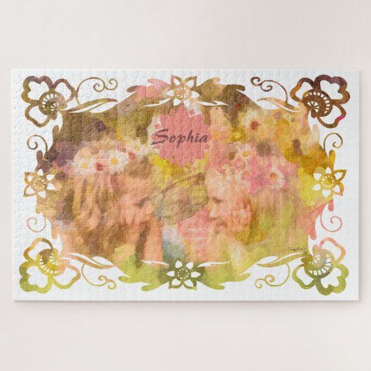 Whispers of Magic: Two Fairy Friends in a Garden Puzzle (Horizontal)