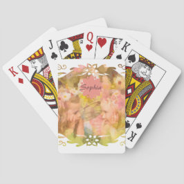 Whispers of Magic: Two Fairy Friends in a Garden Spielkarten