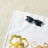 Whispers of Magic: Two Fairy Friends in a Garden Strandtuch (Beispiel)