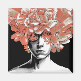 Whispers of Petals: A Dreamlike Tapestry Magnet