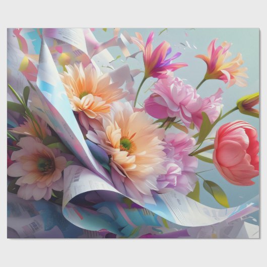 Whispers of Petals Geschenkpapier (Flach)