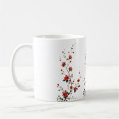 Whispers of Spring Blossoms in Quiet Bloom Petals Kaffeetasse (Links)