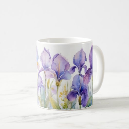 Whispers of Spring – Iris Bloom II Mug Kaffeetasse (VorderseiteRechts)