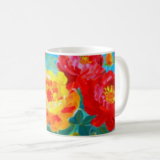 Whispers of Spring – Iris Bloom II Mug Kaffeetasse (VorderseiteRechts)