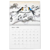 Whispers of Spring – Swallows in Chinese Ink Kalender (Mär 2026)