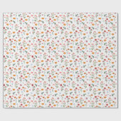 Whispers of Spring: Wildflower Geschenkpapier (Flach)