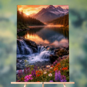 Whispers of the Alpine Sunset Acrylschild (Neutral)