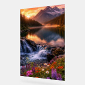 Whispers of the Alpine Sunset Acrylschild (Winkel)