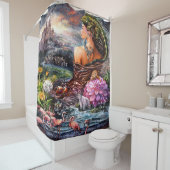 Whispers of the Enchanted Wild Duschvorhang (Beispiel)