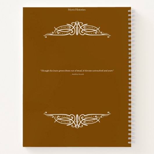 Whispers of the Lotus Notebook Notizblock (Rückseite)