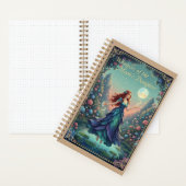 Whispers of the Moon's Daughter Floral Fantasy Notizblock (Innen)