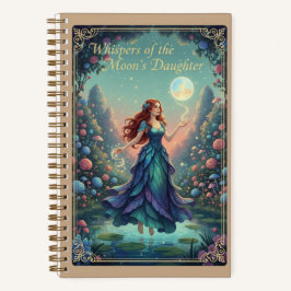 Whispers of the Moon's Daughter Floral Fantasy Notizblock