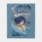 Whispers of the Ocean Goddess Fleecedecke (Vorderseite)